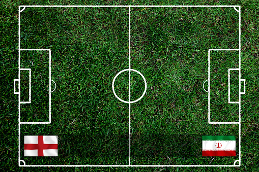 Football Cup competition between the national England and national Iran.