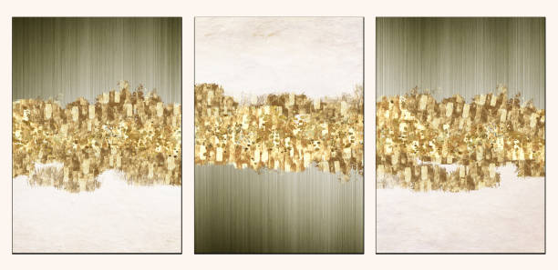 istock 3d abstract marble wallpaper for wall decor. Resin geode and abstract art, functional art, like watercolor geode painting. golden, beige background 1439959153