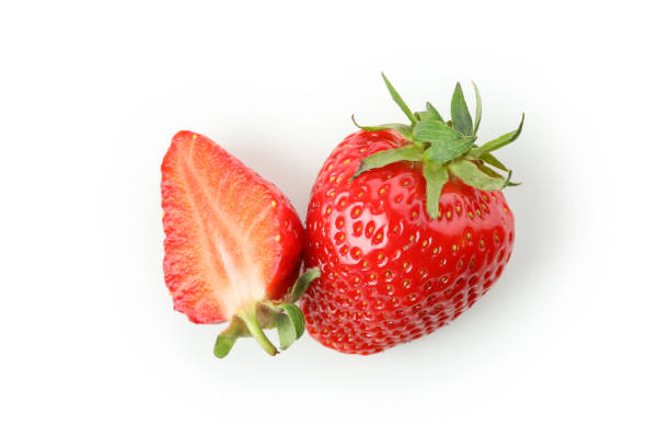 istock Fresh tasty strawberry isolated on white background 1439962764