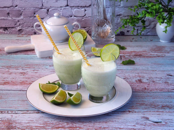 istock Brazilian lemonade with condensed milk 1439971743
