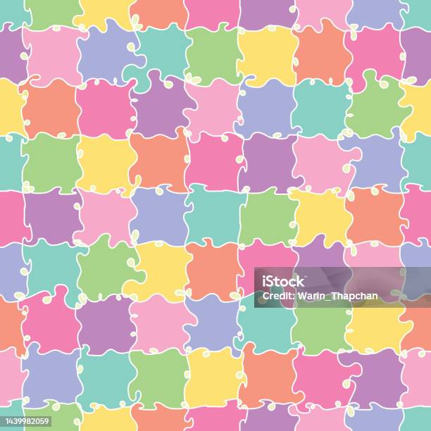 Jigsaw puzzle set of 24 colorful pieces Royalty Free Vector
