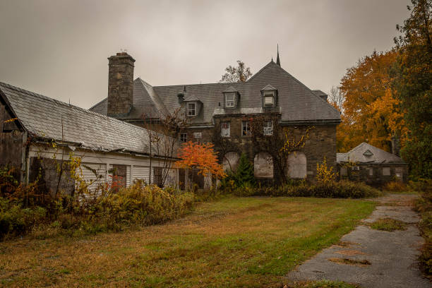 istock Abandoned abbey in autumn 1439983177