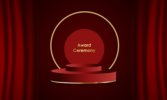 Template For Award Ceremony Design Award Ceremony With Red Curtains Template For Award Ceremony Design Award Ceremony With Red Curtains