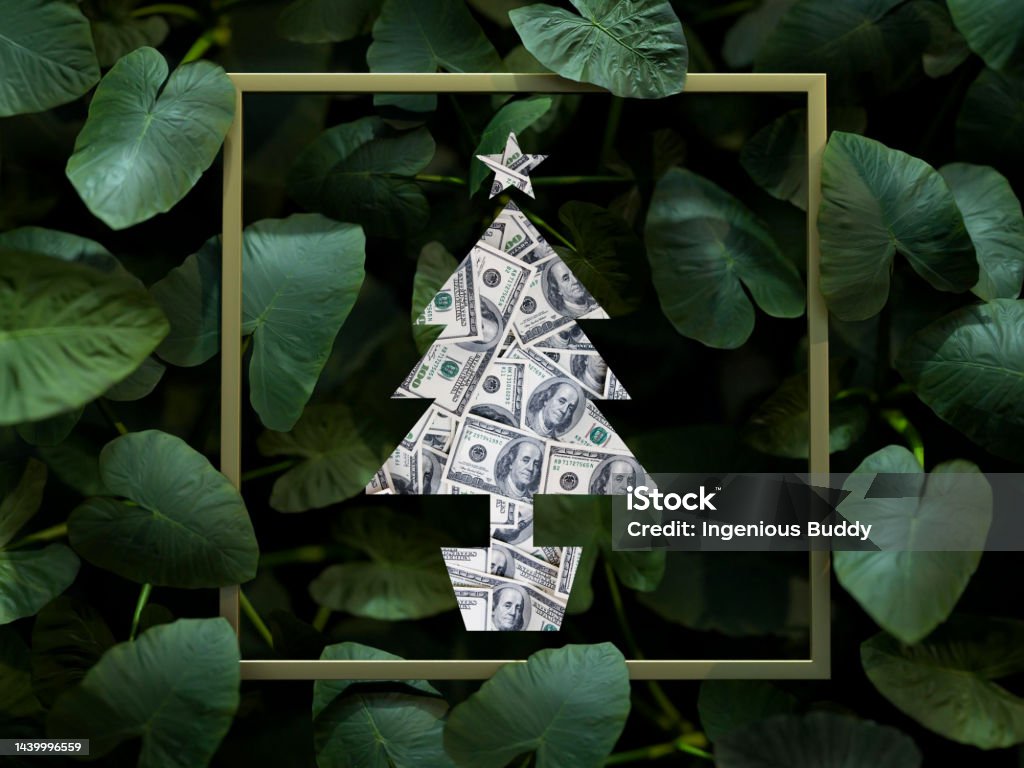 Christmas Flyer or Cover Design Gift Stock Photo