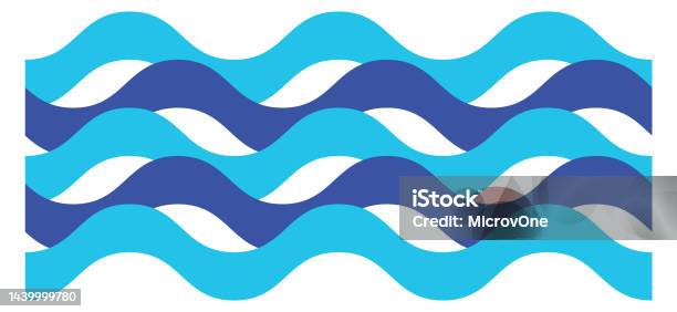 Blue Swerving Line Abstract Blue Waves Line Pattern Water Surface Isolated Stock ...