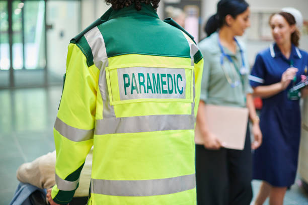 istock paramedic bringing patient to hospital 1440000492