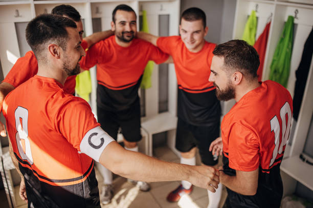istock Soccer team before the game 1440006008
