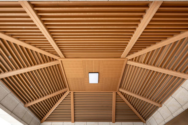 istock Japanese style wooden roof 1440007317