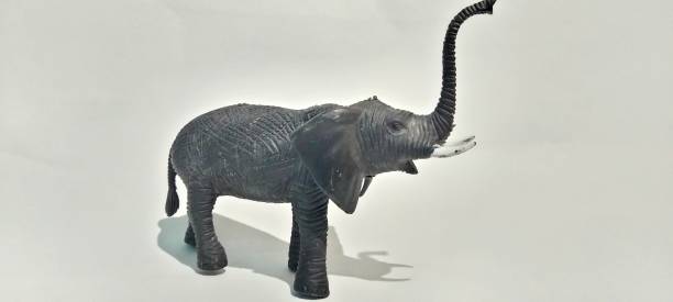 istock elephant toy for kids, white beground 1440008785