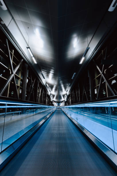 istock A vertical shot of an empty bridge at night time 1440011499