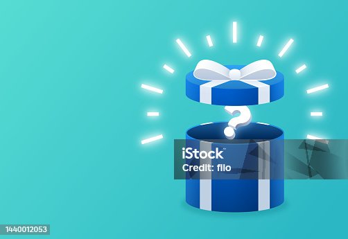 istock Mystery Gift Surprise Present Box 1440012053