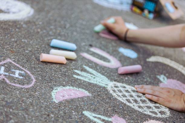 istock Chalk drawing on the pavement ground 1440012136