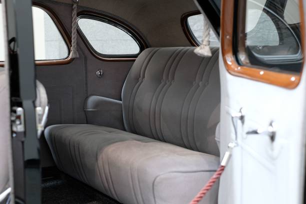Interior of a classic 1936 Toyota