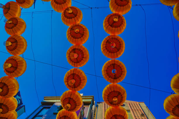 Yokohama Chinatowns Great New Year decoration. Shooting Location: Naka -ku, Yokohama -shi