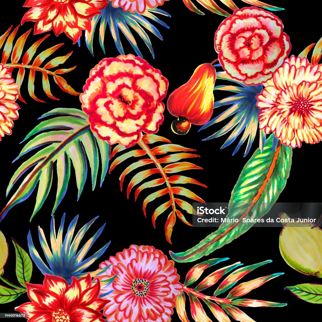 Digital Pattern Drawing Digital Pattern Stock Illustration - Download Image Now - Brazil ...