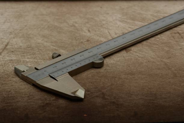 istock Closeup shot of a vernier caliper 1440018425