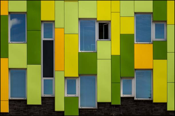 istock Modern building with abstract architectural twists making it look like a work of art 1440020755
