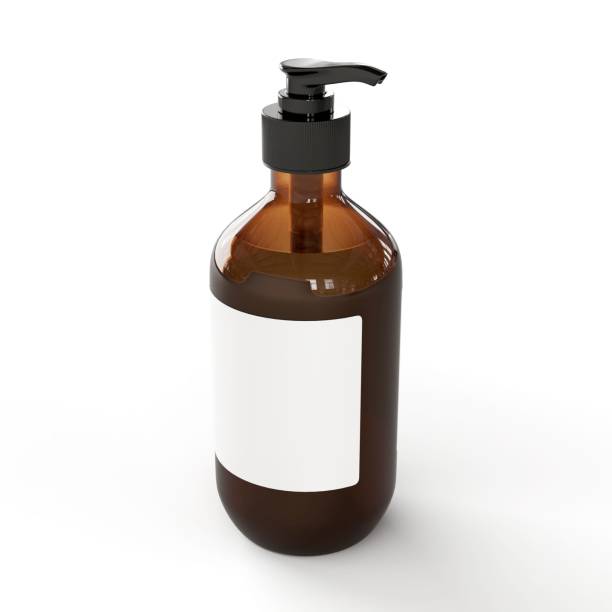 istock 3D render of a brown skincare container with a pump isolated on a white background 1440020966