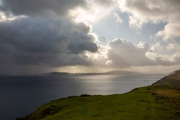 istock Beautiful mountainous lake view on a cloudy day 1440021142