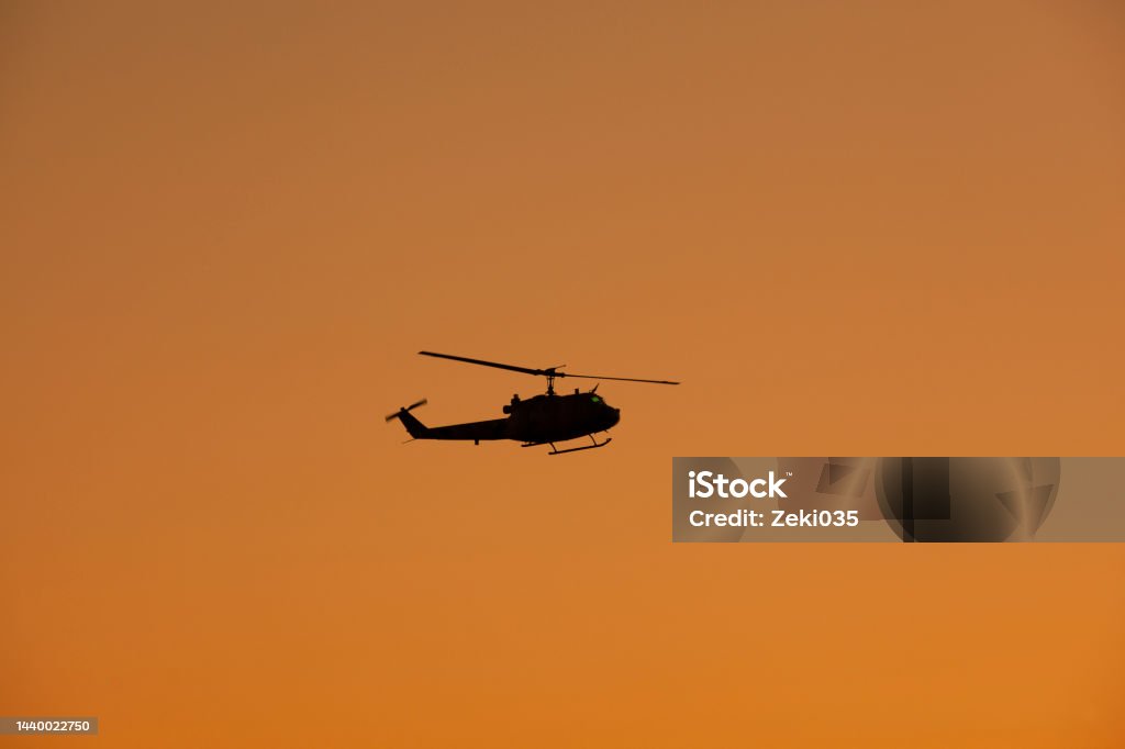 Photos of Military Helicopter Flying Over Sky Helicopter Stock Photo