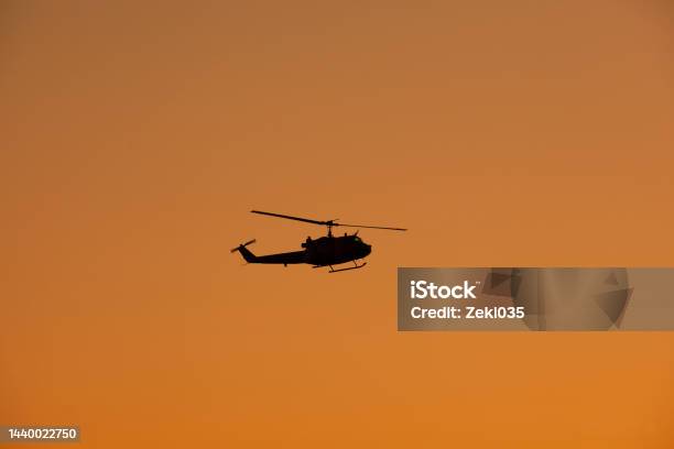 Photos Of Military Helicopter Flying Over Sky Stock Photo - Download Image Now - Helicopter, US Military, Flying