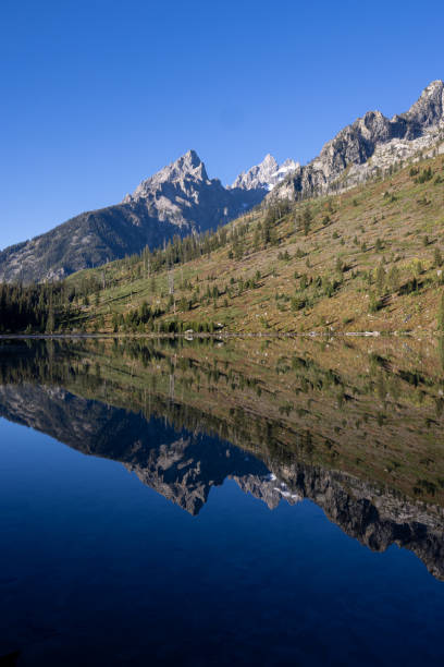 istock Scenic Autumn Reflection at String Lake in the Tetons 1440028566