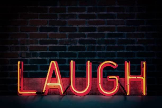 istock Red neon sign that says 