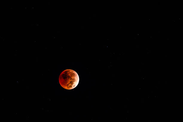 Blood Moon Lunar Eclipse 2022 stock photo