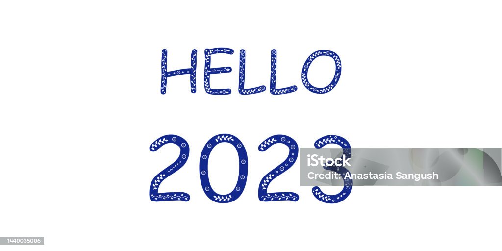 2023 Lettering O Lettering Vector Illustration 2023 Year Letter Text Font Element Hand ...