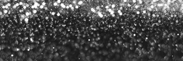 istock Gray black sparkling glitter bokeh background banner 1440035924