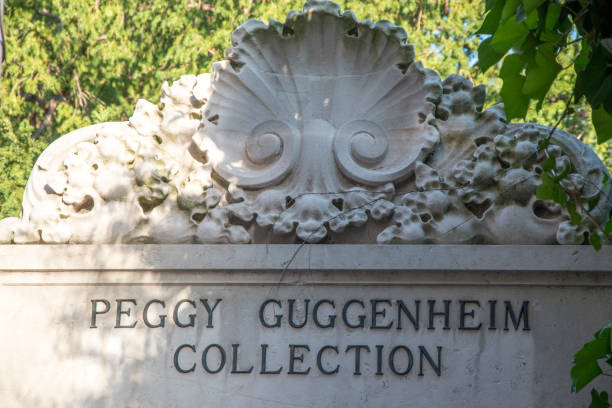 The Peggy Guggenheim museum on the Grand Canal, City of Venice, Italy, Europe The Peggy Guggenheim museum on the Grand Canal, City of Venice, Italy, Europe peggy guggenheim stock pictures, royalty-free photos & images