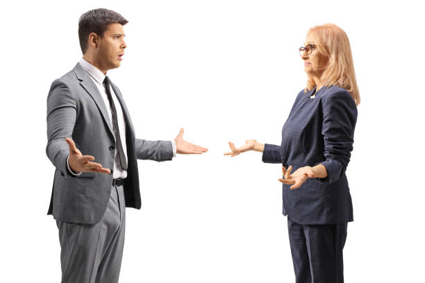 istock Professional man and woman arguing 1440038755