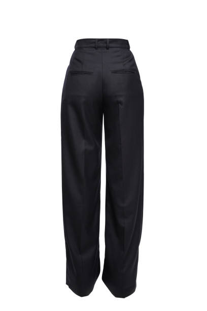 istock Black Pants isolated in white background, invisible mannequin 1440041999