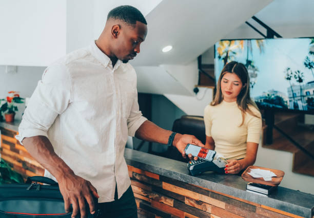 istock Businessman paying contactless 1440046940