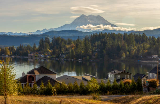 Scenic view of Clear Lake, Washington