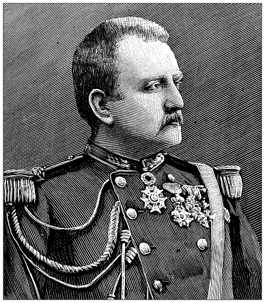 Antique image: Lieutenant colonel Albert Thys