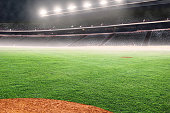 istock Baseball Diamond on Field in Outdoor Stadium With Copy Space 1440064515