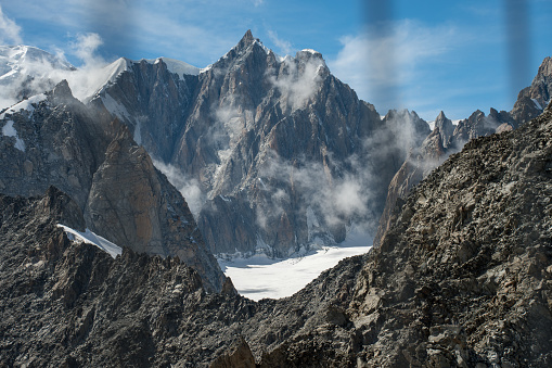 Aiguille Verte and the Mont Blanc Massif