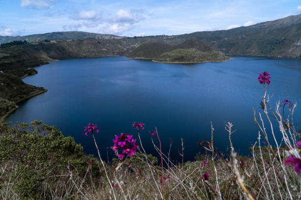 istock Beautiful lagoon next to a volcano 1440067798