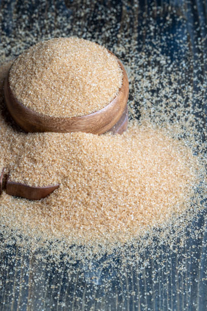 istock Brown crystalline sugar from cane 1440070819