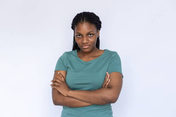 istock Disappointed woman looking at camera 1440072692