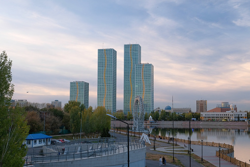 Kazakhstan, Astana (Nur-Sultan). October 20, 2022. Residential complex \
