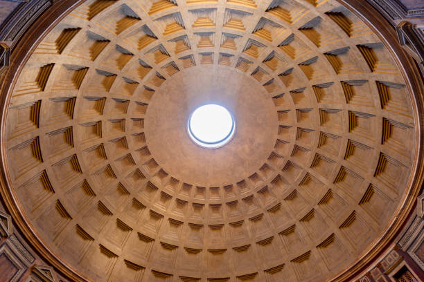 istock Round hole in Pantheon dome, Rome, Italy 1440077263