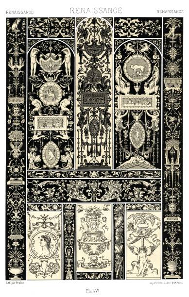This work is a visual record of the decorative arts from antiquity to the 18th century. They come from a wide variety of backgrounds, such as carpentry, architecture, textiles, painting, ceramics and from cultures around the world. 
Based on design masterpieces from the past, this compilation celebrates the masters of the past and inspires an enhancement of the decorative arts for the 19th century and for generations to come.