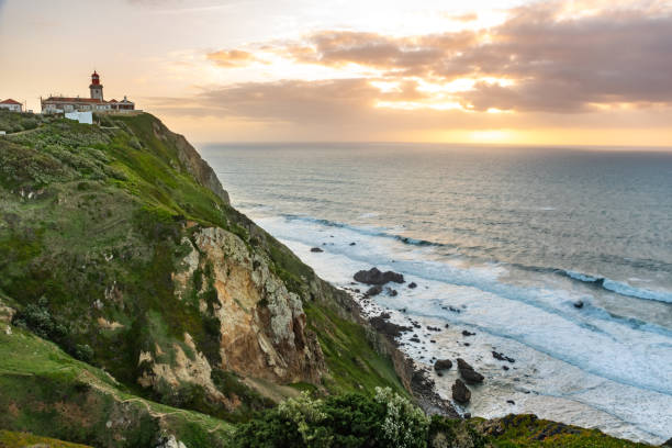 istock Beacon on Cabo da Roca or Cape Roca attraction of Portugal 1440080609
