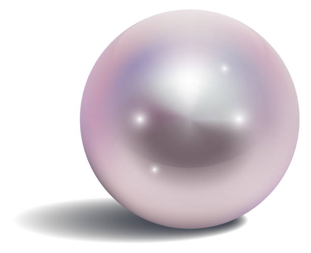 istock Pink pearl. Realistic shiny ball. Luxury orb 1440082751