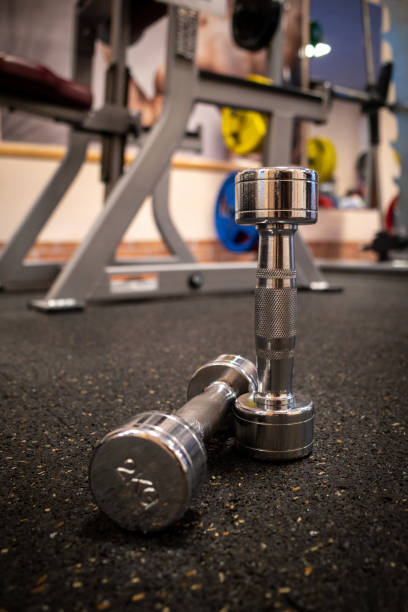 istock on the floor are 2 small dumbbells 1440083892