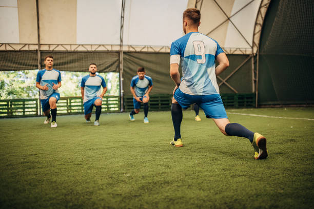 istock Soccer players training together 1440085182