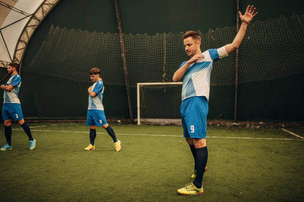 istock Soccer players training together 1440085222