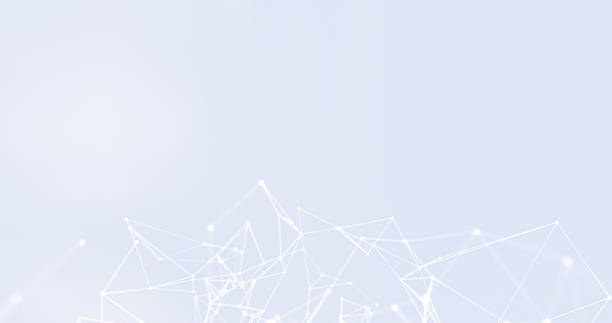 istock Abstract connecting dots and lines. Connection science, medical and technology background. 1440089080